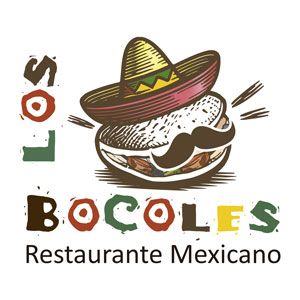 Logotipo del Restaurante Mexicano "Los Bocoles" en Tres Cantos, Madrid